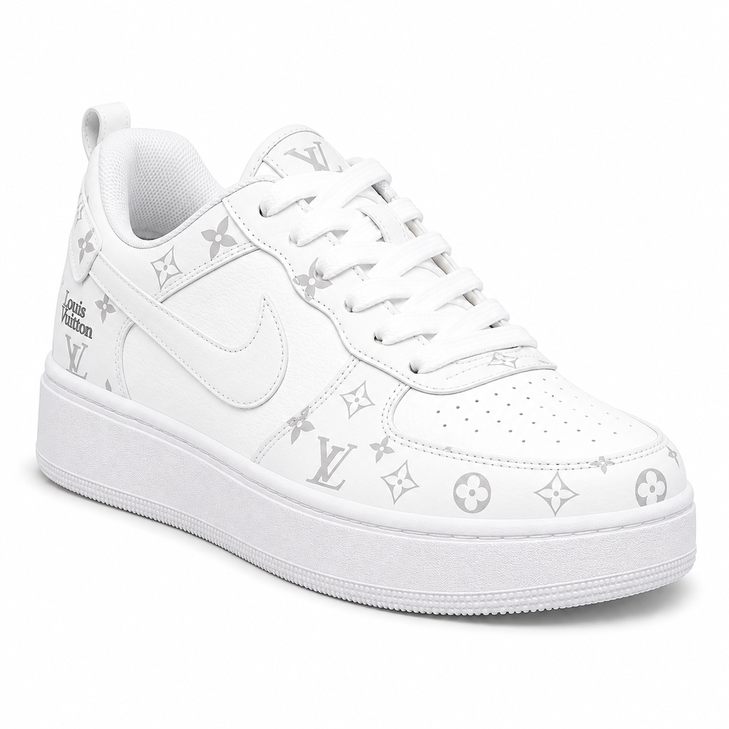 LV Gray & White Sneakers