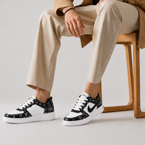 LV Black & White Sneakers