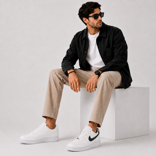 ORVAN Air One Low Sneakers – White & Black