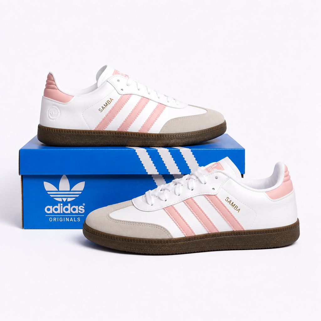 SMB Urban Sneakers – White with Pink